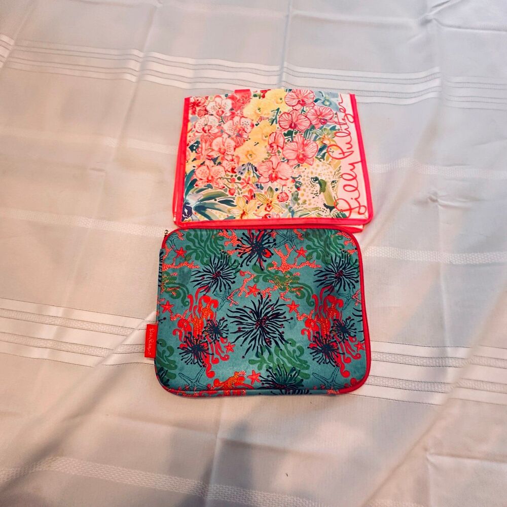 Lilly Pulitzer Tablet Ipad Case With Bag - Picture 2 of 9